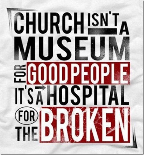 church is like hospital